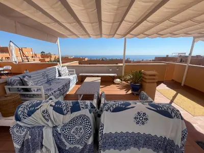 Zona de estar de Apartamento con vistas al mar
