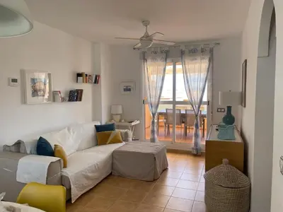 Zona de estar de Apartamento con vistas al mar