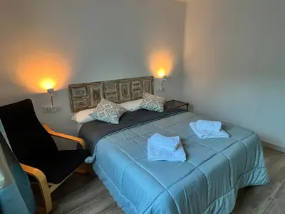 Cama o camas de una habitación en Casas de Valtravieso El Jardín