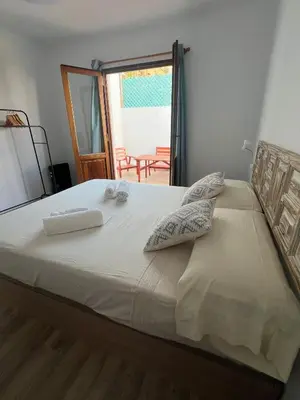 Cama o camas de una habitación en Casas de Valtravieso El Jardín