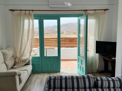 Una televisión o centro de entretenimiento en Casas de Valtravieso Mar a la Vista