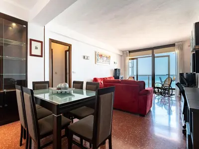 Zona de estar de Faro's Zapillo Apartment - Almeria