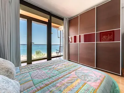 Cama o camas de una habitación en Faro's Zapillo Apartment - Almeria