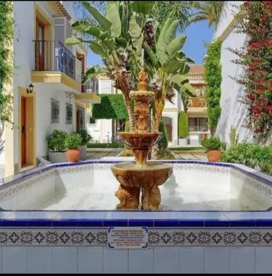 Jardín al aire libre en Apartamento en Vera Playa