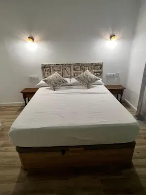 Cama o camas de una habitación en Casas de Valtravieso El Aljibe