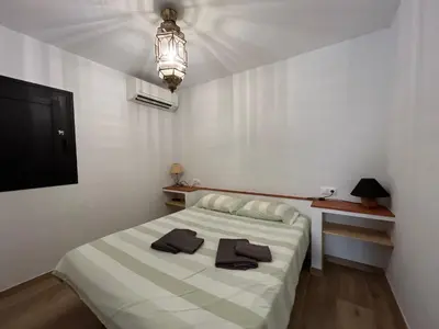 Cama o camas de una habitación en RA688 Apartamento nudista a 30 metros del mar