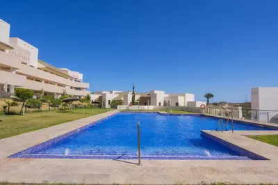 Piscina en o cerca de Vera Golf Los Dos Soles Bajo Jardín Piscina Wifi