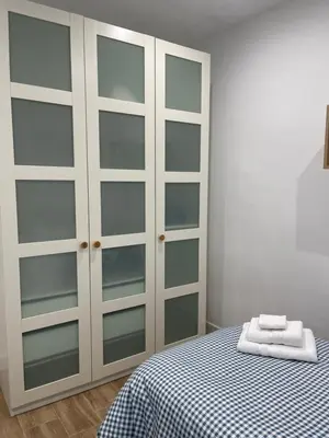 Cama o camas de una habitación en El Alto de los Bohemios
