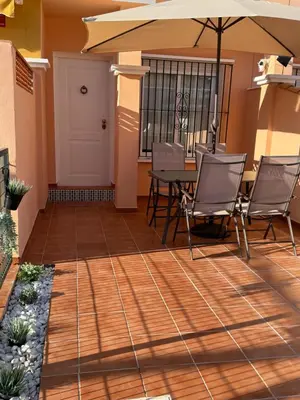 Un balcón o terraza de Casa Soleme a 10 min a pie de la playa aire acondicionado