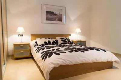 Cama o camas de una habitación en Casa Nautilus en San José