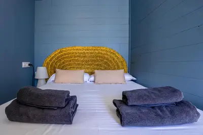 Cama o camas de una habitación en TrendyHomes Neptuno Mojacar