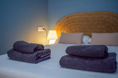 Cama o camas de una habitación en TrendyHomes Neptuno Mojacar