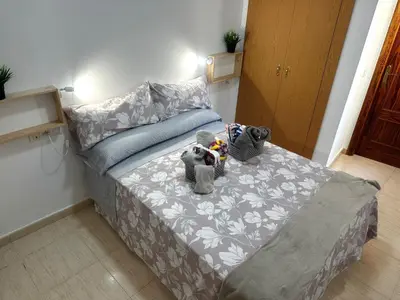 Cama o camas de una habitación en Santa Cecilia - 2 dormitorios y 2 baños en Garrucha