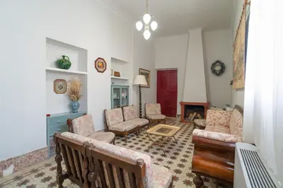 Zona de estar de La casa del médico