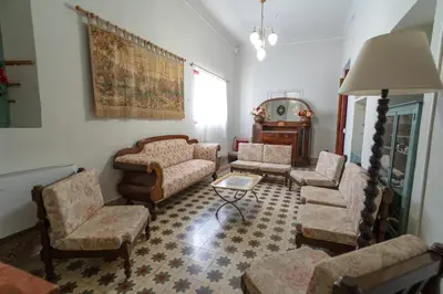 Zona de estar de La casa del médico