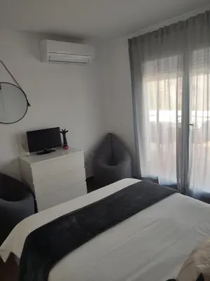 Cama o camas de una habitación en Beautifull Modern Apartment
