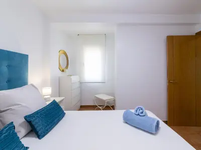 Cama o camas de una habitación en Apartment Pueblo Marino by Interhome