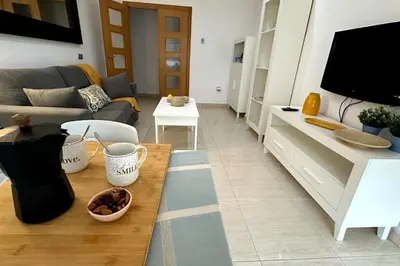 Plano de apartamento junto al mar