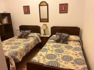 Cama o camas de una habitación en Casa rural Camino de Morazara