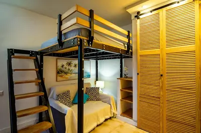 Cama o camas de una habitación en Panorama-Meerblick & hochwertiges Design