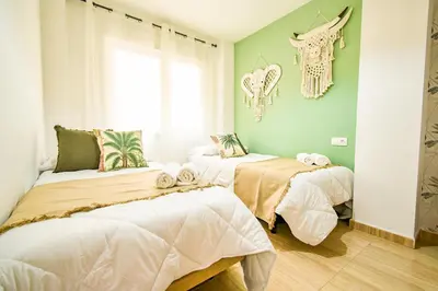 Cama o camas de una habitación en Monkey House, recién reformado - By Aloha Palma