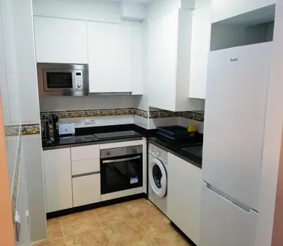 Una cocina o zona de cocina en Apartment Puerto Deportivo