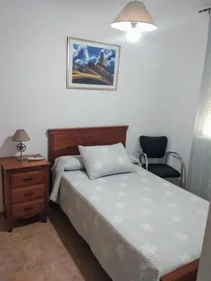 Cama o camas de una habitación en Apartment Puerto Deportivo