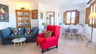 Zona de estar de Casa Baja Mojacar Pueblo