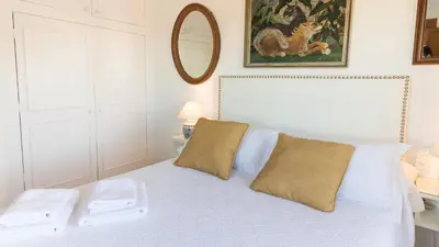 Cama o camas de una habitación en Casa Baja Mojacar Pueblo