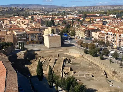 Vista general de Guadix o vista desde el apartamento