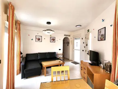 Zona de estar de Laguna Beach Relax - Terraza, Jacuzzi, Parking