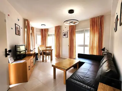 Zona de estar de Laguna Beach Relax - Terraza, Jacuzzi, Parking