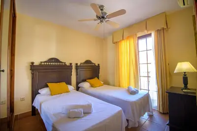 Cama o camas de una habitación en Mediterranea 10 tus momentos junto al mar Villaricos