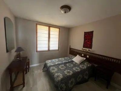 Cama o camas de una habitación en Espejo del mar