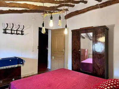 Cama o camas de una habitación en Cortijo Bernardino