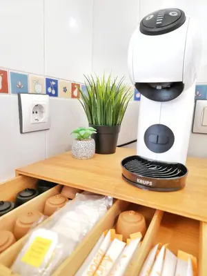 Una cocina o zona de cocina en Apto DulcesSueños, Retamar, Cabo de Gata