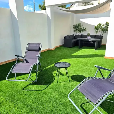Jardín al aire libre en Casa Serena Alojamiento Rural