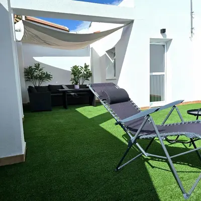 Jardín al aire libre en Casa Serena Alojamiento Rural