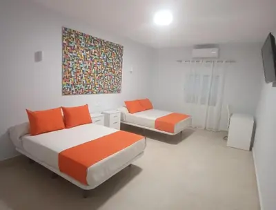 Zona de estar de Hostal El Encuentro