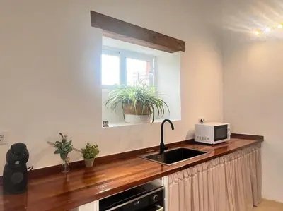 Una cocina o zona de cocina en Casa de la Abuela, a estrenar! escapada Rural