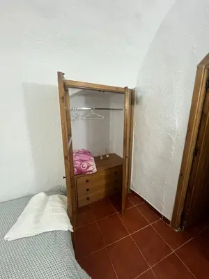 Cama o camas de una habitación en Casa Cueva la estación
