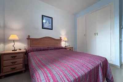 Cama o camas de una habitación en R2308 La Medina Vera Playa Almería