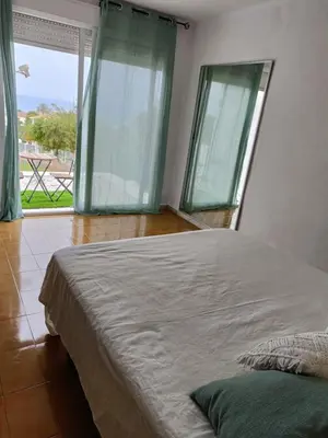 Cama o camas de una habitación en Apartamento en Calarreona