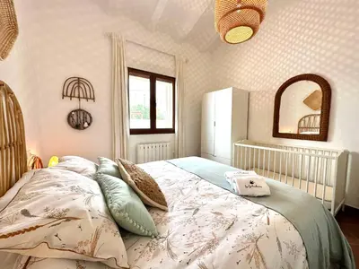 Cama o camas de una habitación en Casa rural Las Golondrinas