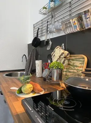 Una cocina o zona de cocina en La Margarita Beach Apartment, Club Tropicana