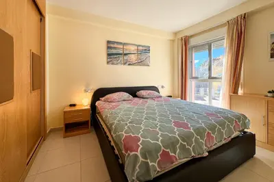 Cama o camas de una habitación en R2309 Laguna Beach Vera Playa Almeria