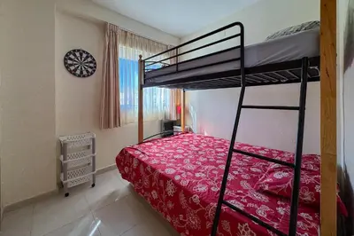 Cama o camas de una habitación en R2309 Laguna Beach Vera Playa Almeria