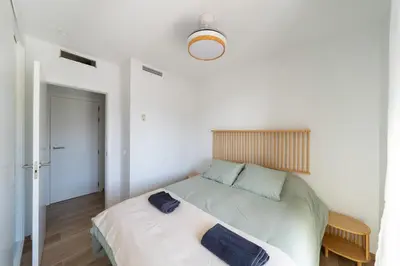 Cama o camas de una habitación en Villa Borghese
