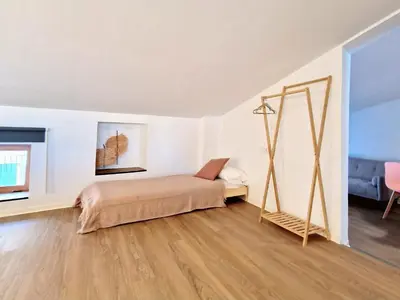 Cama o camas de una habitación en El 34 2º