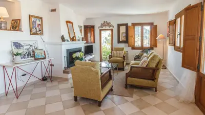 Zona de estar de Casa Alta Mojacar Pueblo